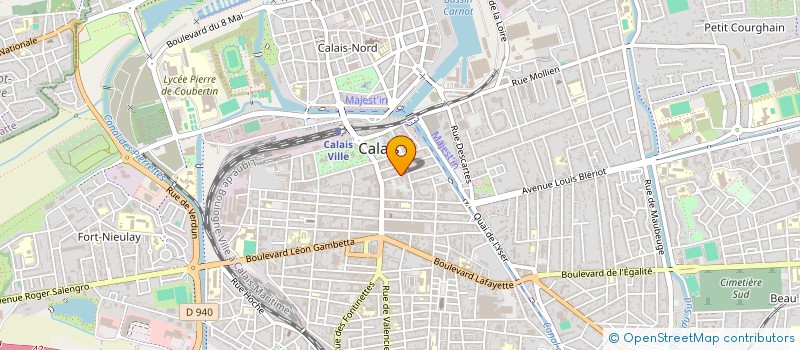 localisation de l'entreprise AU TAPIS VERT  CALAIS