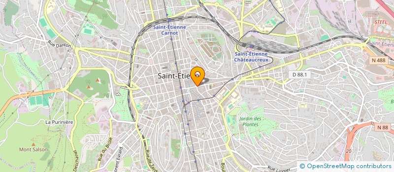 localisation de l'entreprise AU TAPIS VERT  SAINT-ETIENNE