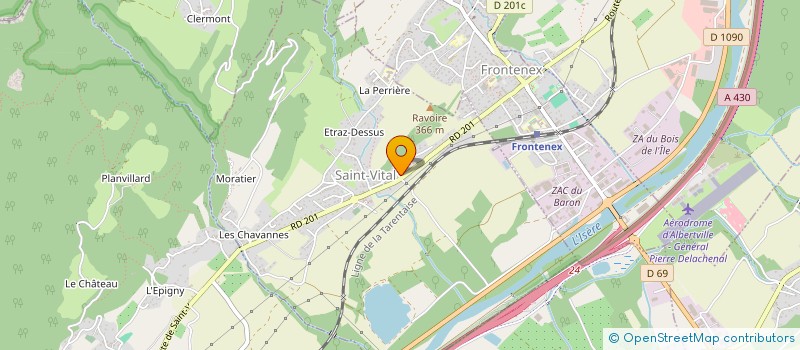 localisation de l'entreprise AU TAXI DU COL  SAINT-VITAL