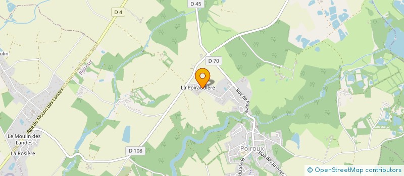 localisation de l'entreprise AU TAXI TALMONDAIS à POIROUX