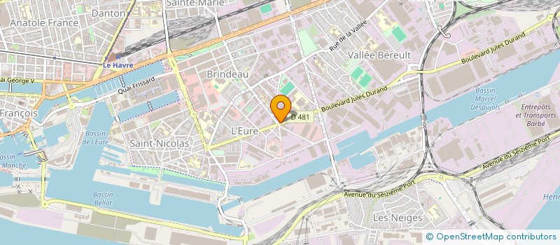 localisation de l'entreprise AU TELEPHONE à LE HAVRE