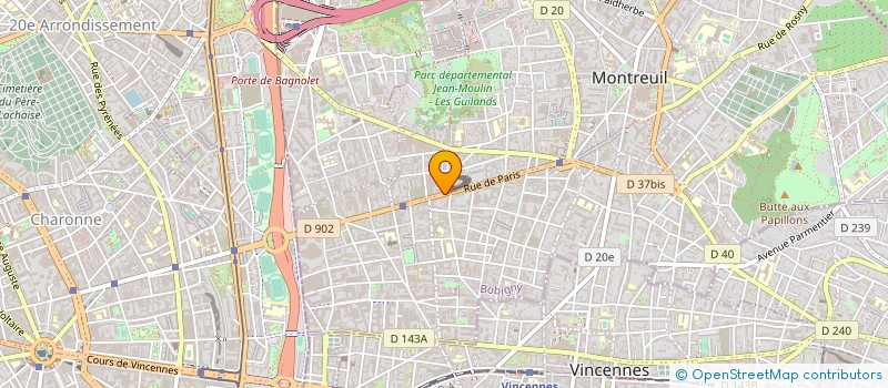 localisation de l'entreprise AU TEMPLE DES AFFAIRES à MONTREUIL
