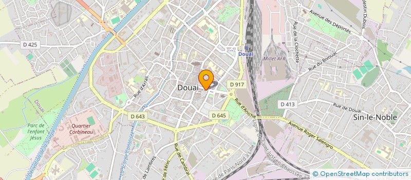 localisation de l'entreprise AU TEMPS DES CERISES à DOUAI