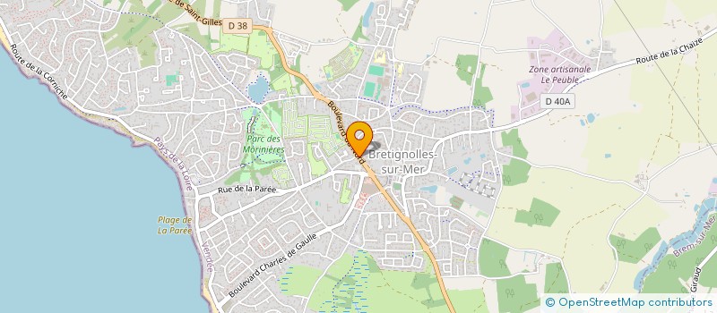 localisation de l'entreprise AU TEMPS DU PAIN  BRETIGNOLLES-SUR-MER