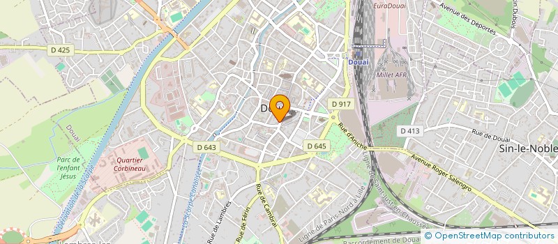 localisation de l'entreprise AU TEMPS DU VRAC à DOUAI