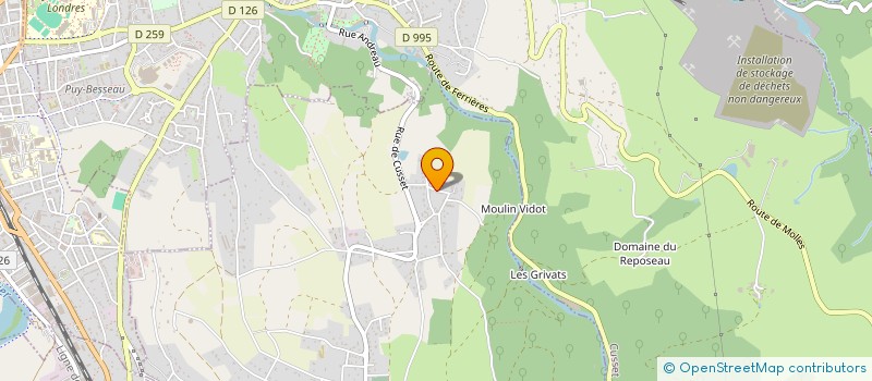 localisation de l'entreprise AU TEMPS EN EMPORTE LE VENT  ABREST