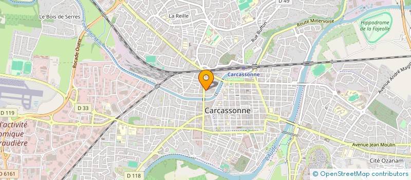 localisation de l'entreprise AU TEMPS JADIS  CARCASSONNE