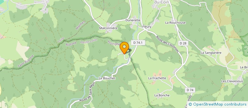 localisation de l'entreprise AU TEMPS SUSPENDU  RIOTORD