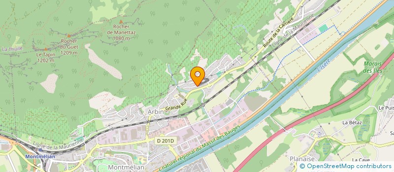 localisation de l'entreprise AU TENDRE OURSON  ARBIN