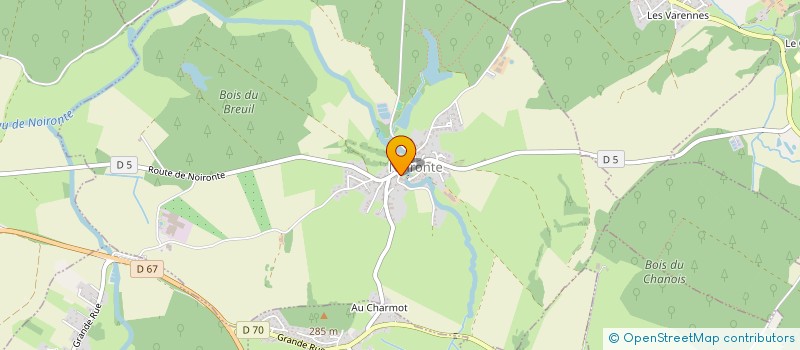 localisation de l'entreprise AU TERROIR COMTOIS  NOIRONTE