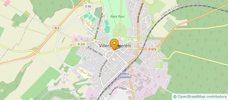 localisation de l'entreprise AU TERROIR GOURMAND à VILLERS-COTTERETS