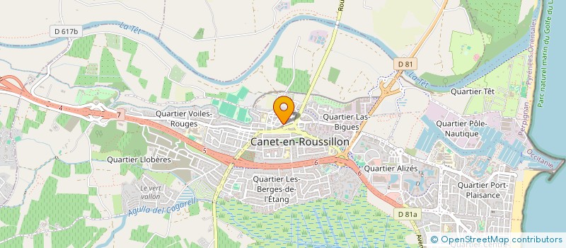 localisation de l'entreprise AU TERROIR GOURMAND  CANET-EN-ROUSSILLON
