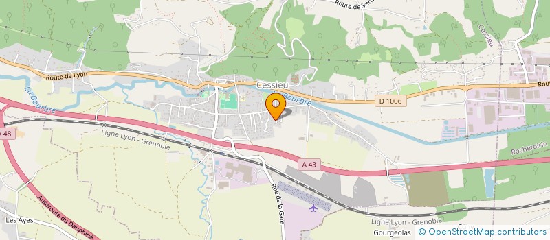 localisation de l'entreprise AU THEATRE CESSIEUTOIS  CESSIEU