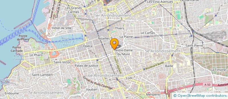 localisation de l'entreprise AU TIP TOP  MARSEILLE