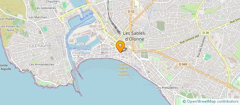 localisation de l'entreprise AU TIRE FESSE à LES SABLES D'OLONNE