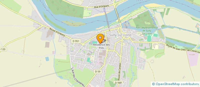 localisation de l'entreprise AU TONIC CLUB FORCE ATHLETIQUE ET MUSCULATION à SULLY-SUR-LOIRE