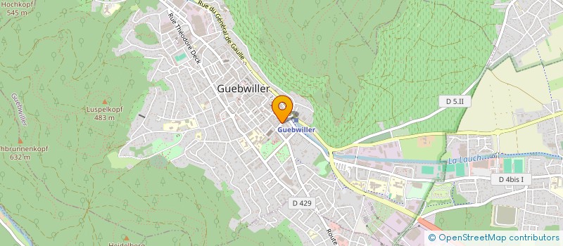 localisation de l'entreprise AU TONNEAU D OR  GUEBWILLER