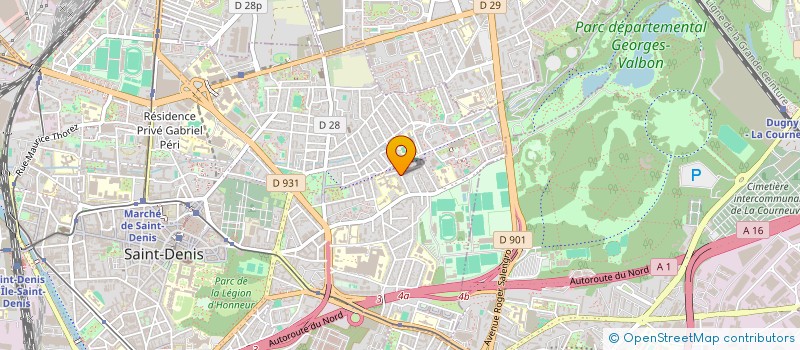 localisation de l'entreprise AU TOP FORMATION à SAINT-DENIS