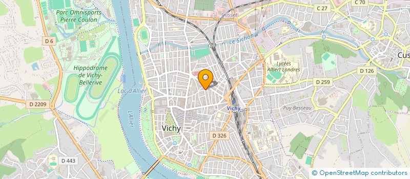 localisation de l'entreprise AU TOUR DE FRANCE à VICHY