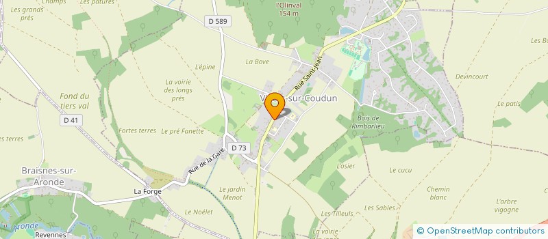 localisation de l'entreprise AU TOUR DES ACTIVITES SPORTIVES  VILLERS-SUR-COUDUN