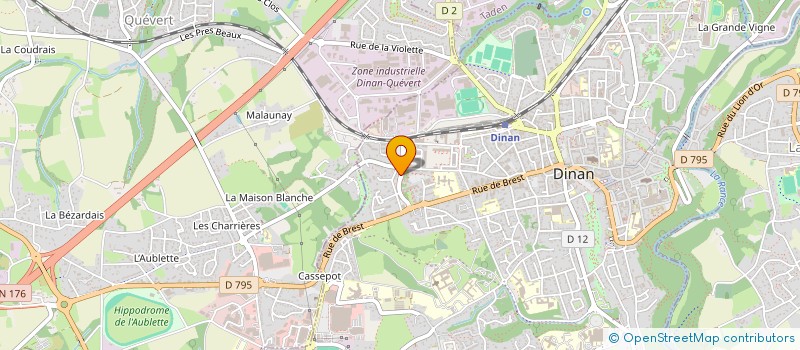 localisation de l'entreprise AU TOUR DU BETON à DINAN