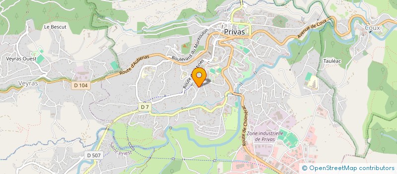 localisation de l'entreprise AU TOUR DU CONTE à PRIVAS