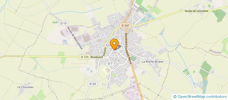 localisation de l'entreprise AU TRAITEUR MIRBALAIS à MIREBEAU