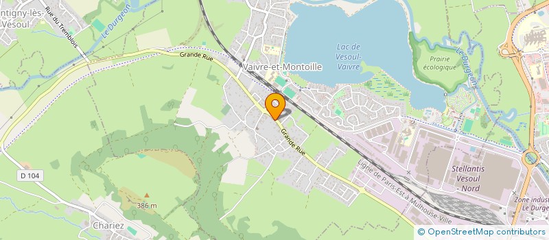 localisation de l'entreprise AU TREFLE D'OR  FROTEY-LES-VESOUL