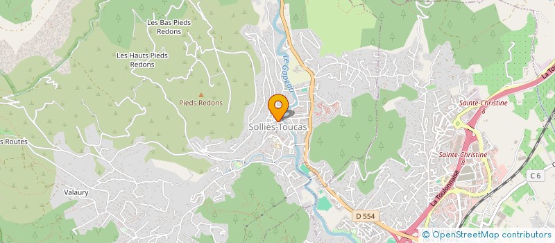 localisation de l'entreprise AU TRES BON CO-PAINS  SOLLIES-TOUCAS