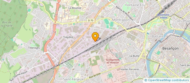 localisation de l'entreprise AU TRIO TATTOO  BESANCON