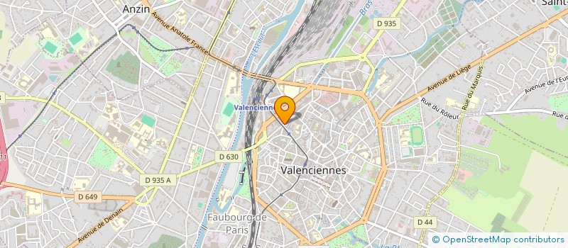 localisation de l'entreprise AU TRIOMPHE à VALENCIENNES