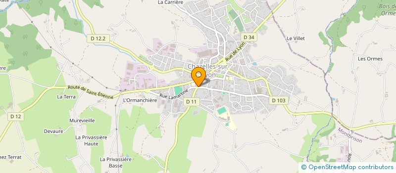 localisation de l'entreprise AU TROQUET D'LA COISE  SAINT-DENIS-SUR-COISE
