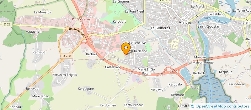 localisation de l'entreprise AU TY SNACKERS à AURAY