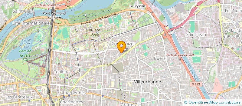 localisation de l'entreprise AU VENTRE PLEIN  VILLEURBANNE