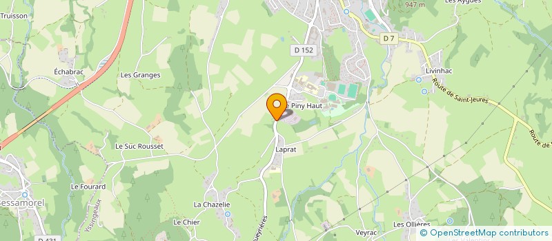 localisation de l'entreprise AU VERGER BIO YSSINGELAIS  YSSINGEAUX