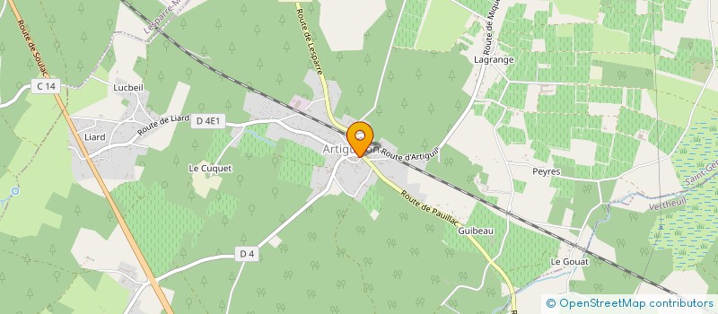 localisation de l'entreprise AU VERGER DE BEGADAN  BEGADAN