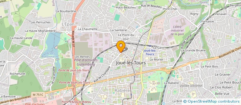 localisation de l'entreprise AU VERGER DE LA LOIRE à JOUE-LES-TOURS
