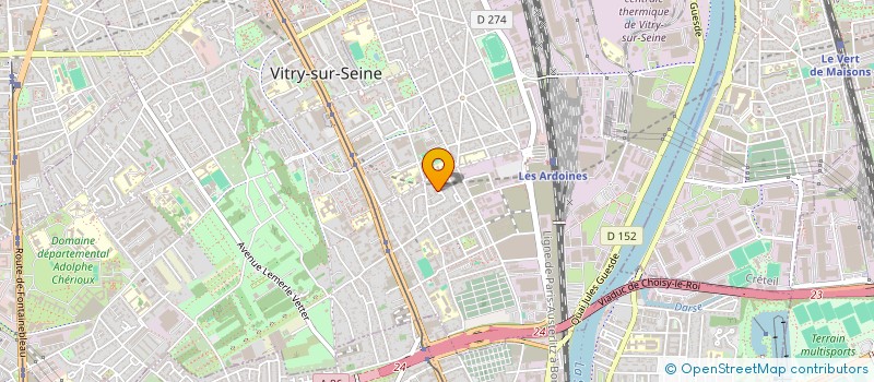 localisation de l'entreprise AU VERGER DE PRISCI ET LILI à VITRY-SUR-SEINE