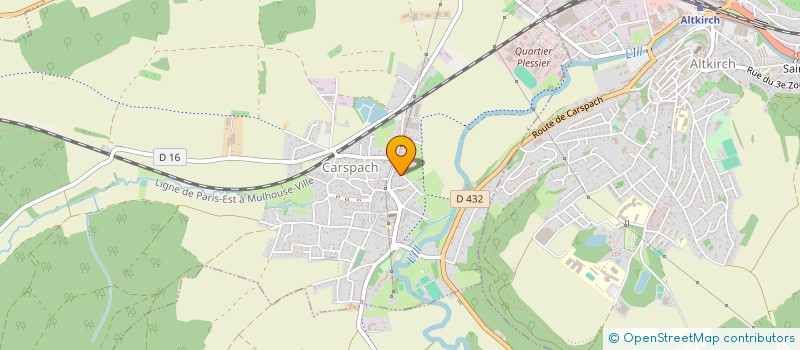 localisation de l'entreprise AU VERGER FLEURI  WALHEIM