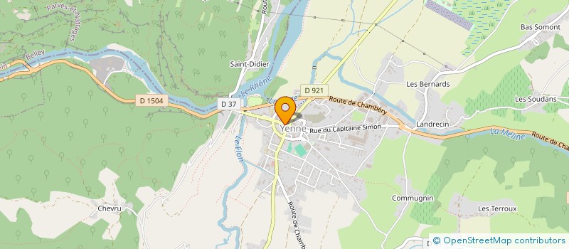 localisation de l'entreprise AU VERITABLE GATEAU DE SAVOIE à YENNE