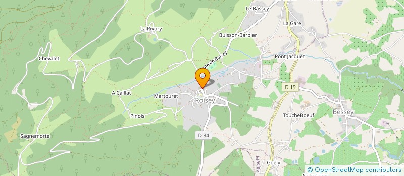 localisation de l'entreprise AU VERS A SOI  ROISEY