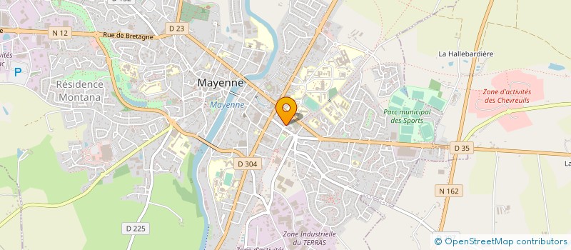 localisation de l'entreprise AU VERSO DE CE MONDE à MAYENNE