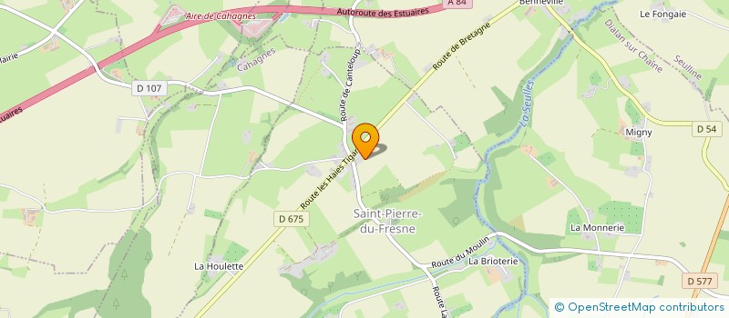 localisation de l'entreprise AU VERT BOCAGE à SAINT-PIERRE-DU-FRESNE