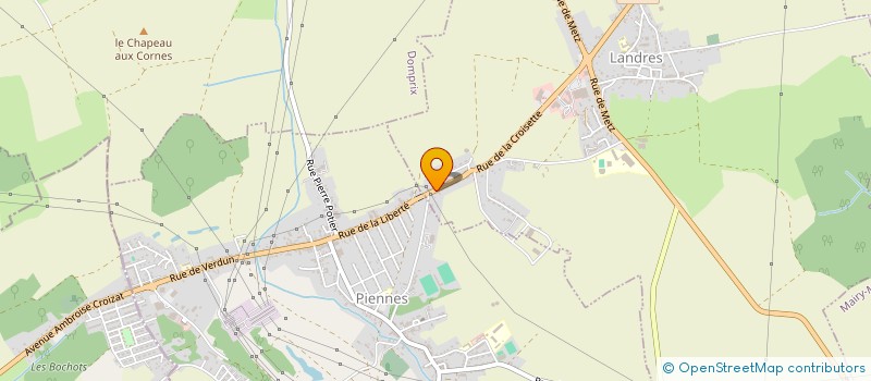 localisation de l'entreprise AU VID'GRENIER  LANDRES