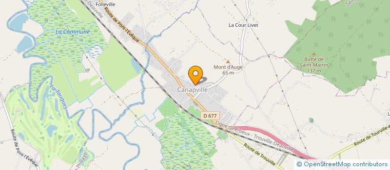 localisation de l'entreprise AU VIEUX CAFE DE BEUZEVILLE  TOUQUES