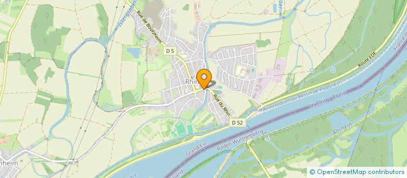 localisation de l'entreprise AU VIEUX COUVENT  RHINAU