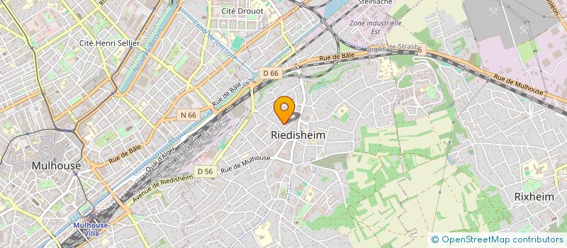 localisation de l'entreprise AU VIEUX FOURNIL  RIEDISHEIM