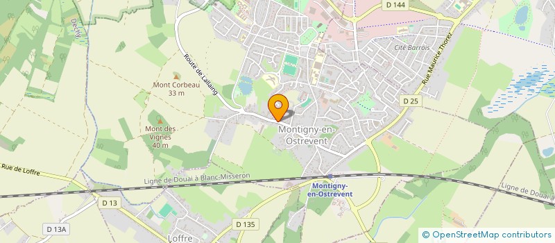 localisation de l'entreprise AU VIEUX FOURNIL  MONTIGNY-EN-OSTREVENT