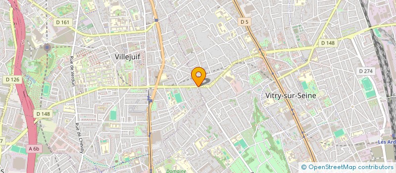 localisation de l'entreprise AU VIEUX MOULIN à VITRY-SUR-SEINE