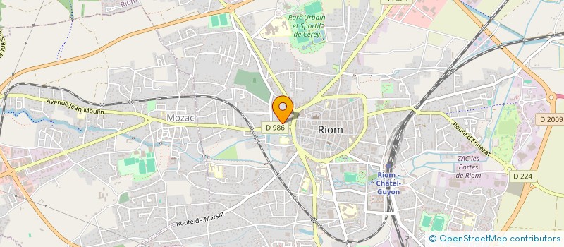 localisation de l'entreprise AU VIEUX PHARMACIEN  RIOM